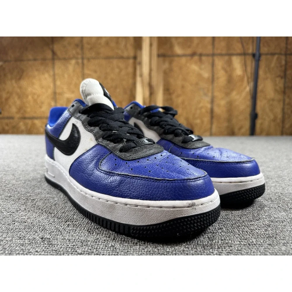 Nike‎ Air Force 1 Low Shoes Mens 9.5 Blue White Nike By You Sneakers DV3892 900